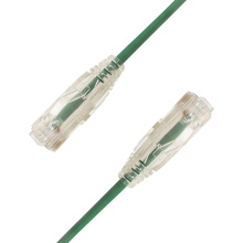 Factory 28awg bare copper utp slim cat 6a/cat 6 patch cord cable for network